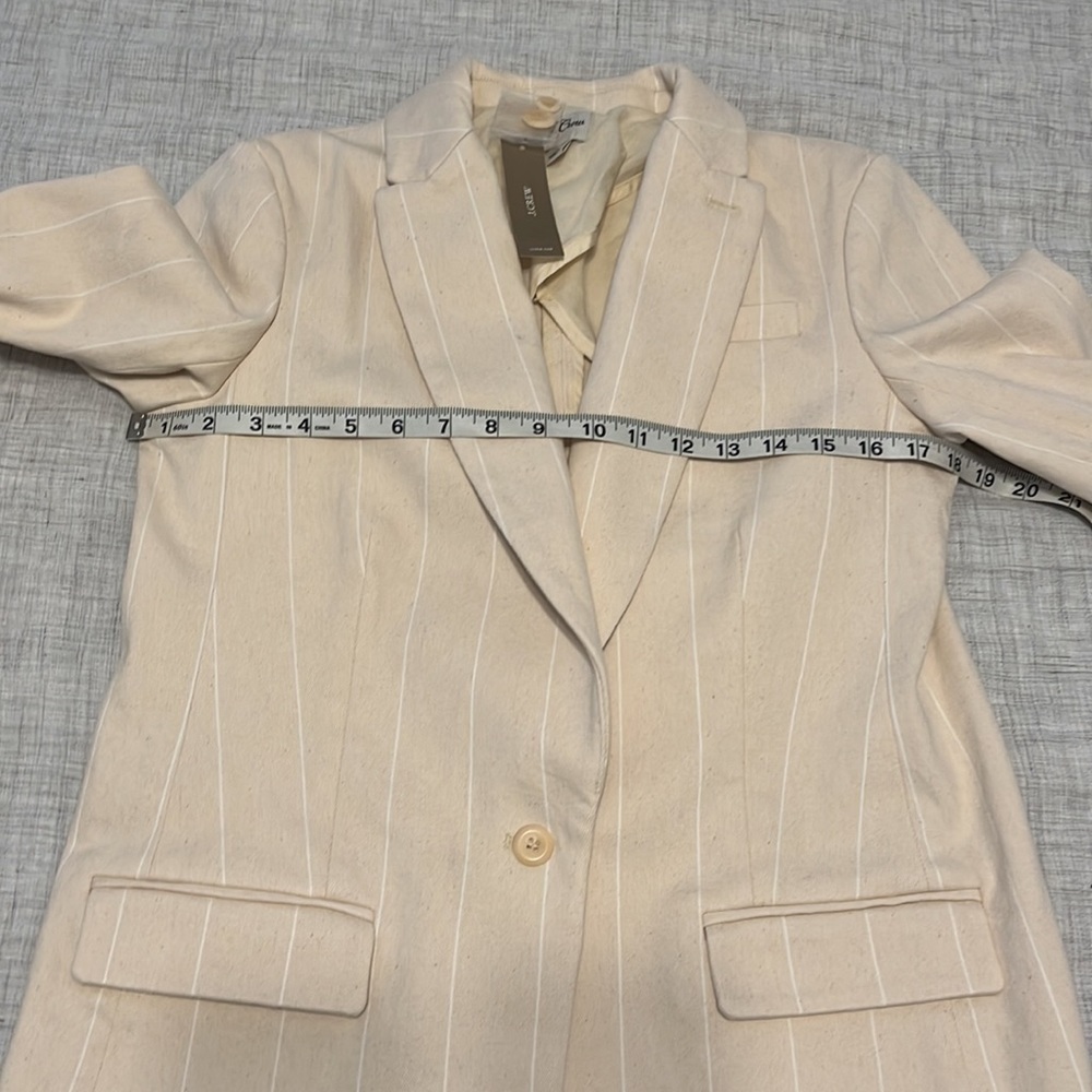 NWT J Crew Alfie blazer in natural denim stripe - Picture 9 of 12
